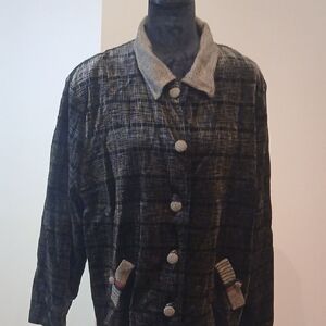 Bella Canvas Black and Gray Women's Blazer